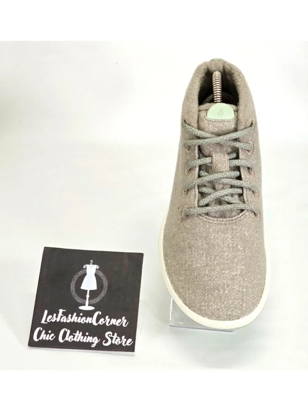 Allbirds Women's Light Gray Lime Heathered Matterhorn Wool Piper Mids Sz 9 1557 - Picture 13 of 15